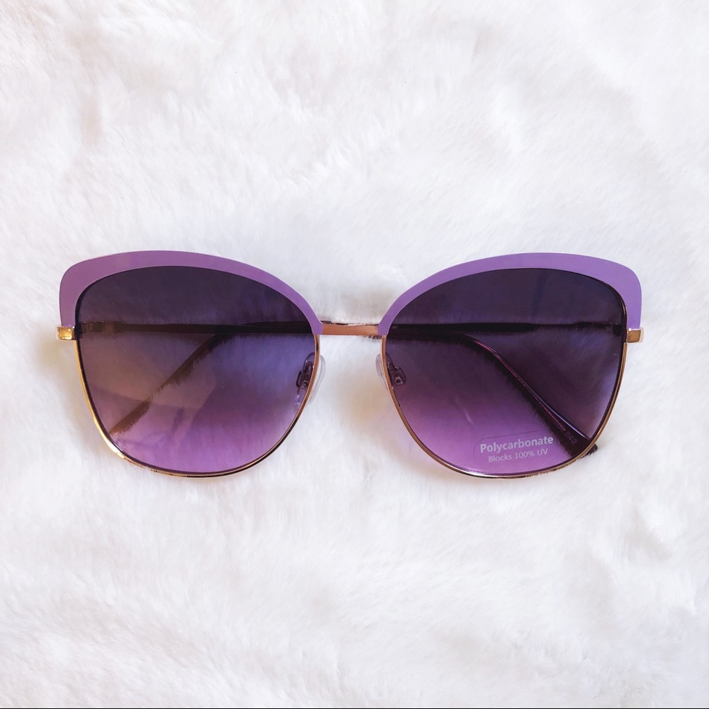 Robbie Full Rim Retro Cat Eye Sunglasses - Picture 8 of 14